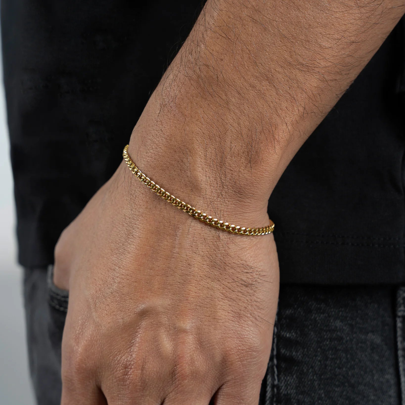 3mm Gold Miami Cuban Bracelet