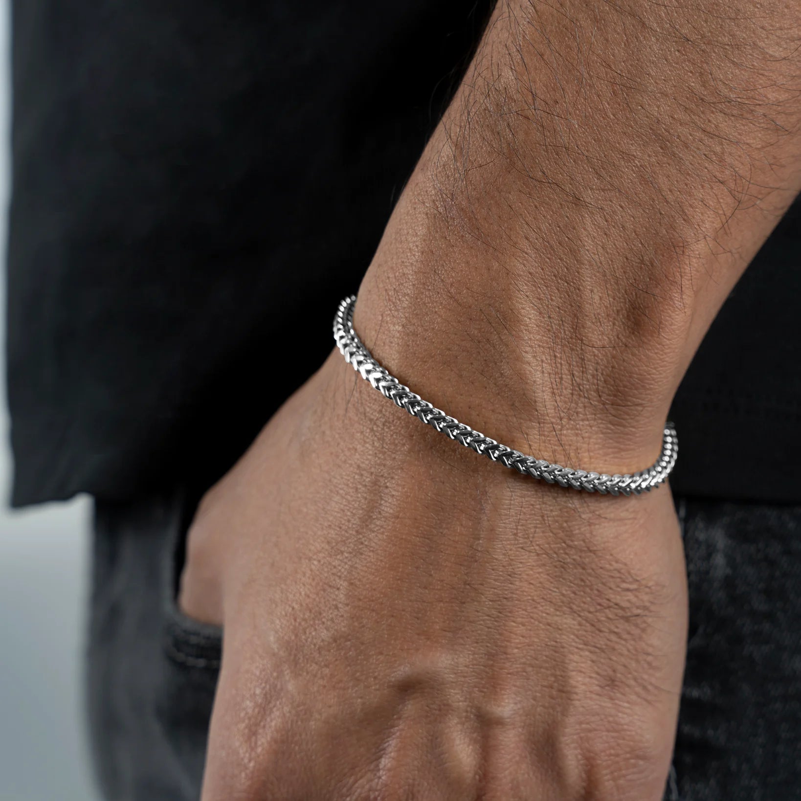 3mm Stainless Steel Franco Bracelet