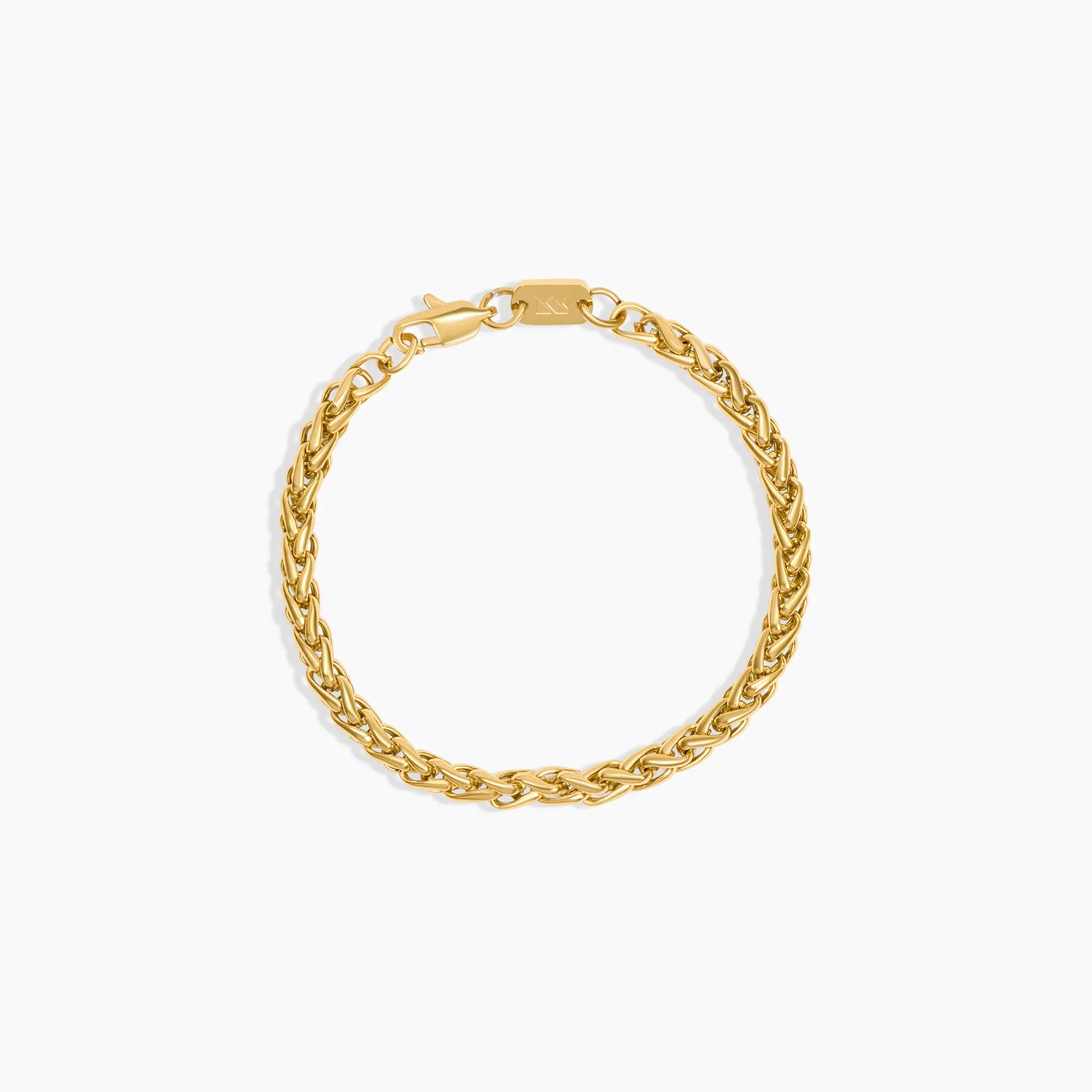 5mm Gold Wheat Bracelet