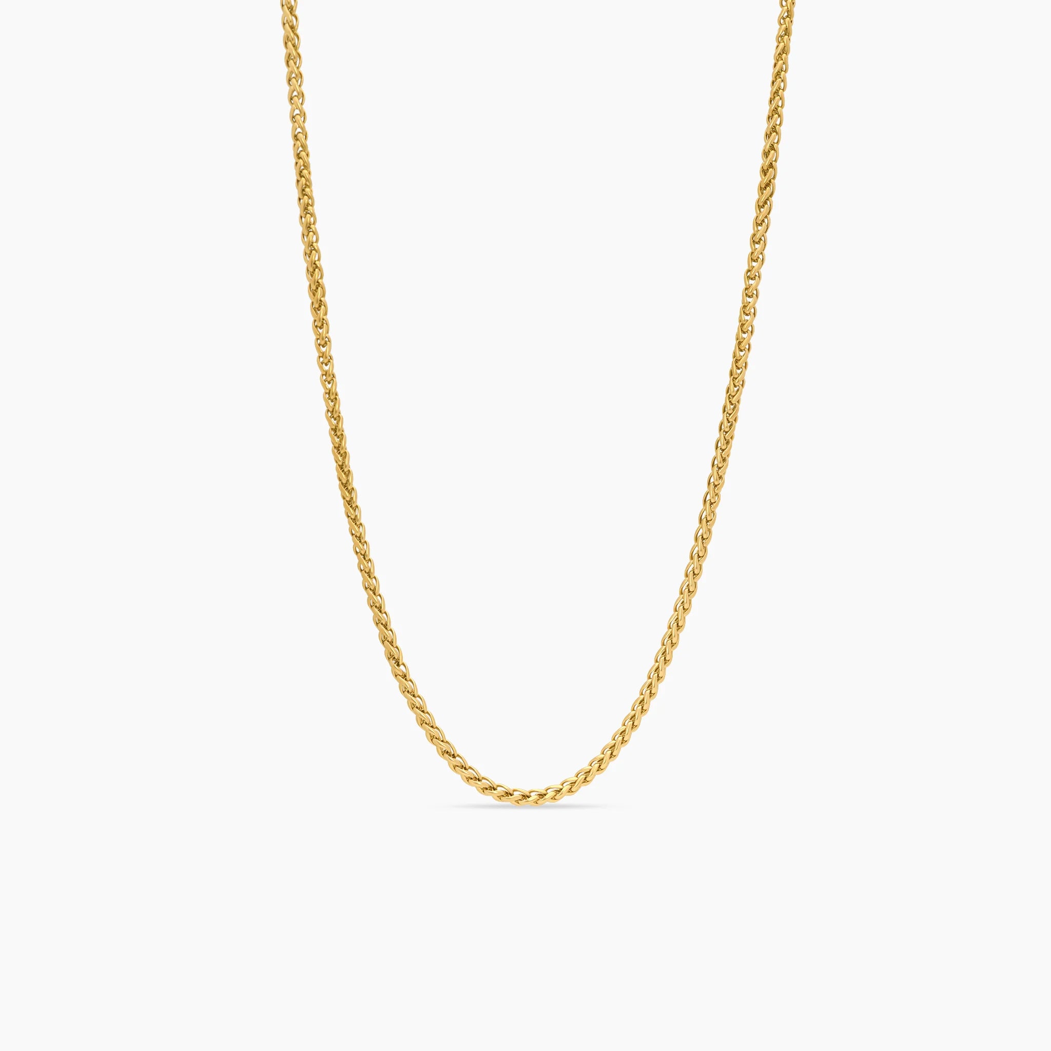 3mm Gold Wheat Chain