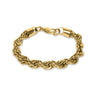 10mm Hip Hop Gold Rope Dookie Bracelet for Men